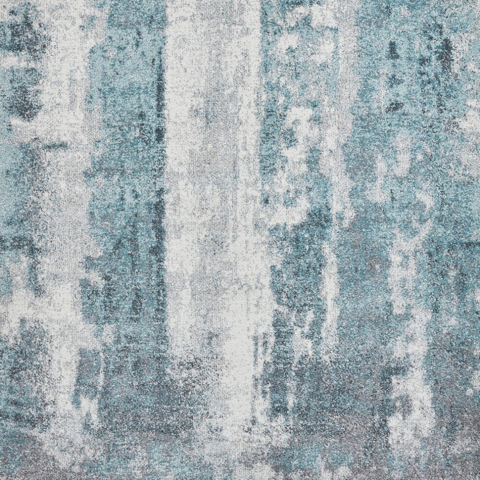 Think Rugs Brooklyn 8595 Hallway Runners In Grey Blue Thick Soft Mats 60X230cm