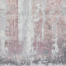 Brooklyn 8595 Hallway Runners in Grey Pink Thick Soft Mats 60x230cm