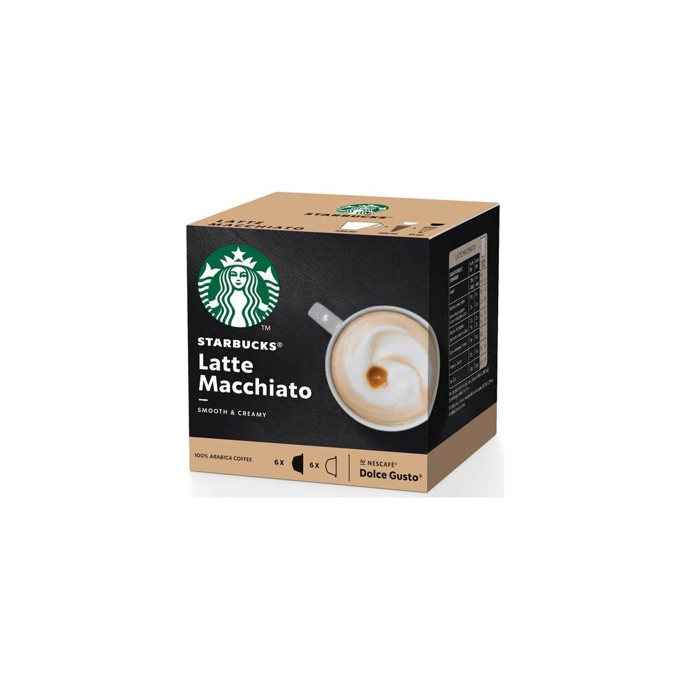 Nescafe , Dolce Gusto, Starbucks Latte Macchiato, Pack Of 1