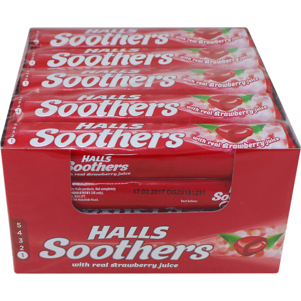 Halls Soothers Strawberry (20 x Stick)