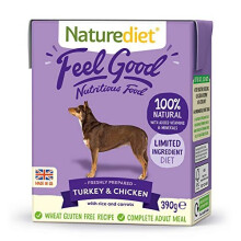 Naturediet Feel Good Turkey and Chicken Complete Wet Food 390g x 18