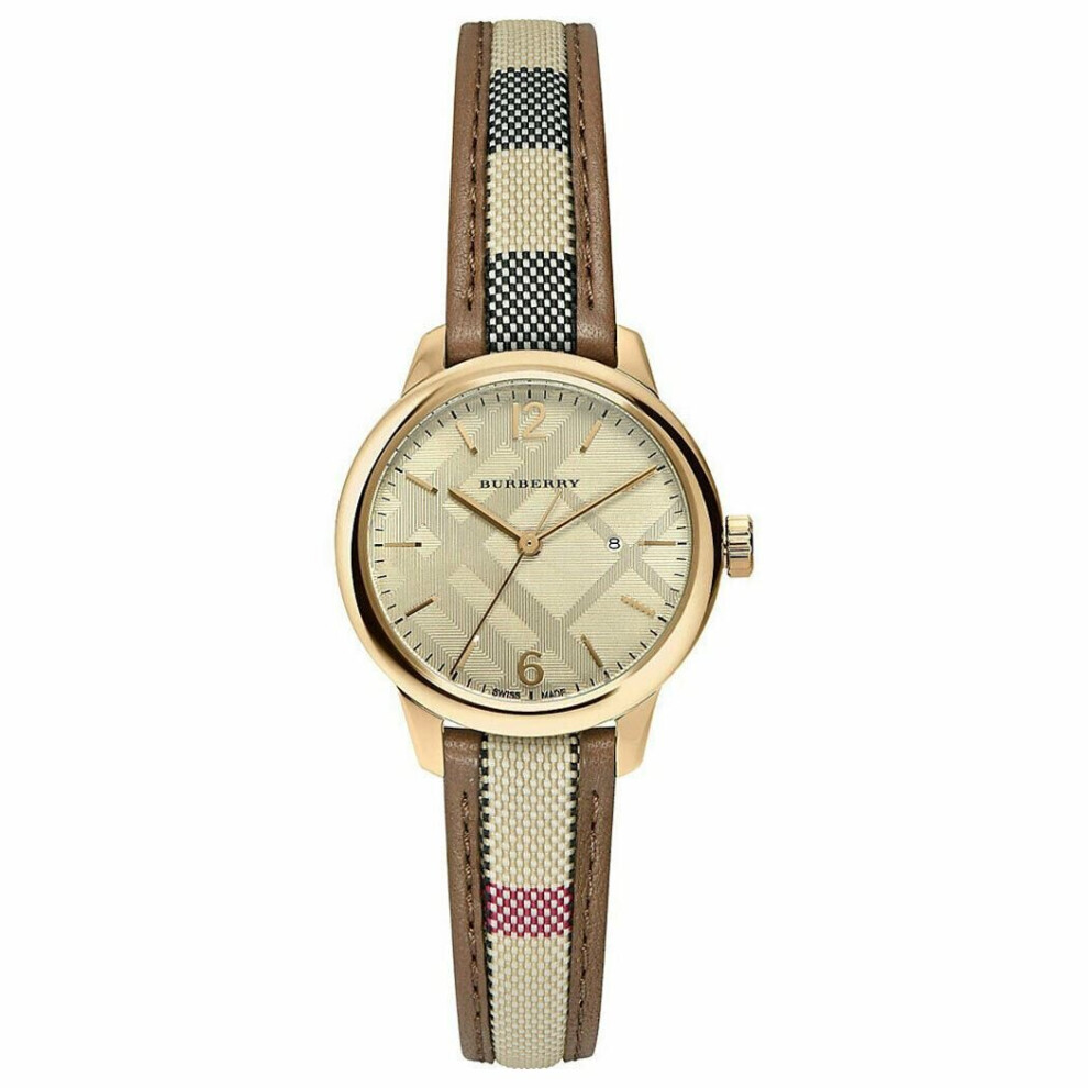 Burberry Bu10114 Classic Round Ladies Watch Multicoloured