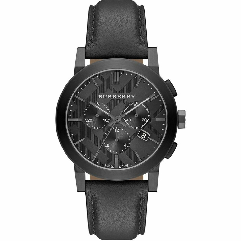 Burberry BU9364 Black Chrono Quartz Montre pour hommes