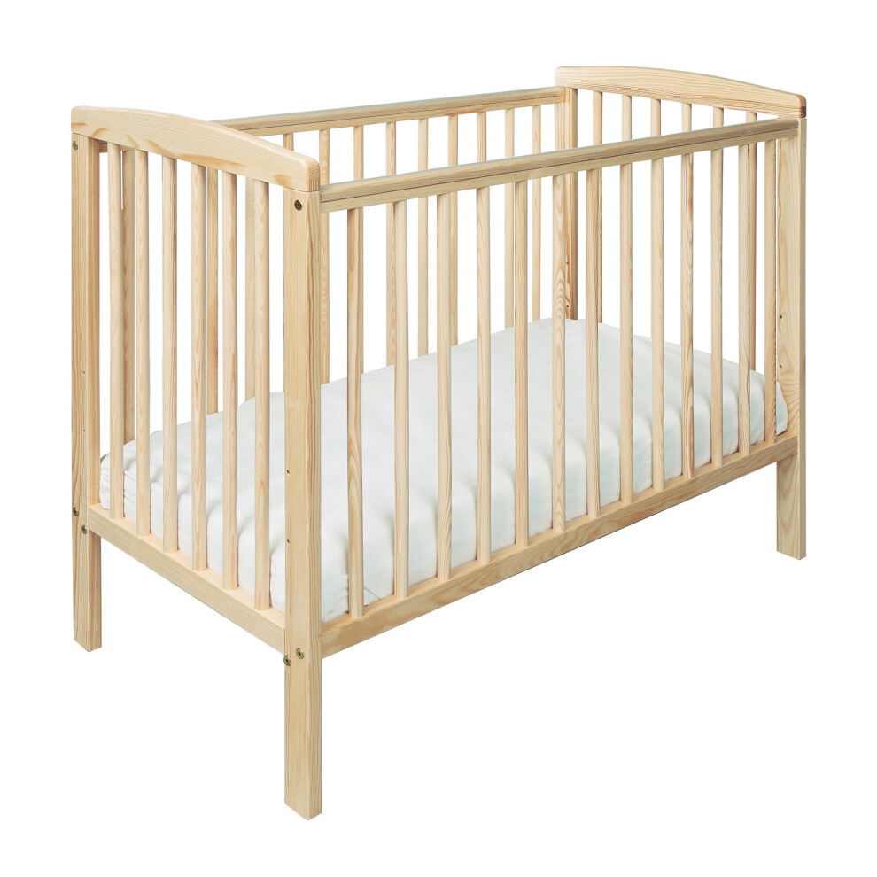 Sydney Baby Natural Compact Cot With Three Base Height Positions