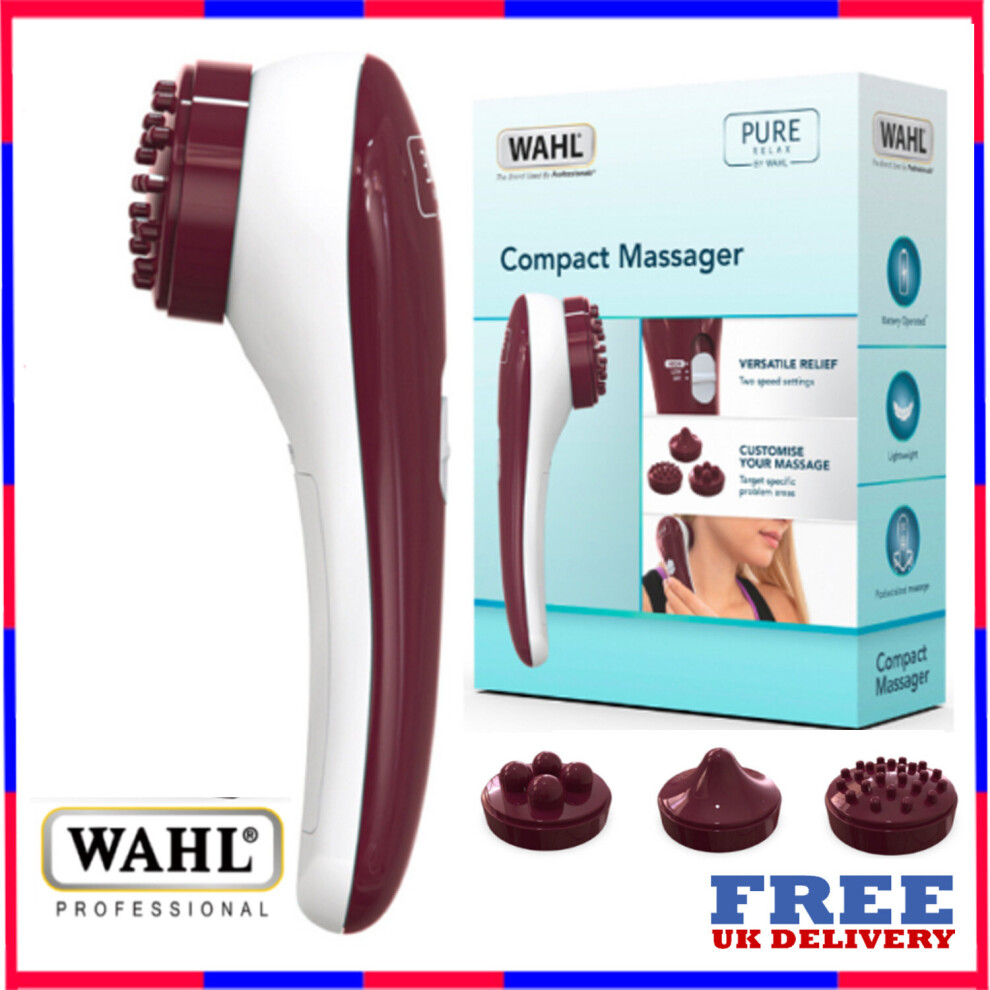 Wahl Battery Operated Pure Relax Compact Body And Face Massager ZY108