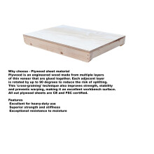 (4ft, 18mm Plywood Sheet Material) Express Wooden Workbench - Double Shelf - Delivered in 72hours
