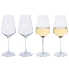 Dartington Crystal - Crystal White Wine Glasses, Set of 4 x 350ml