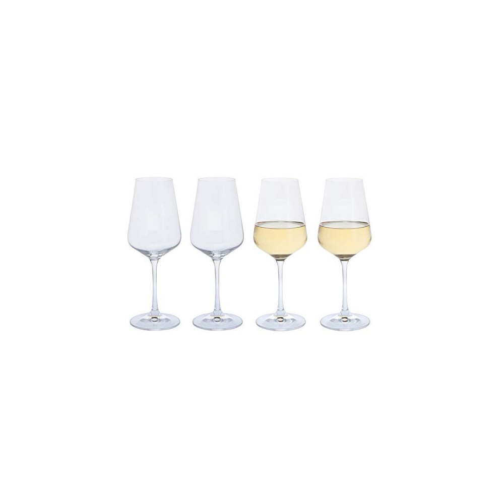 Dartington Crystal - Crystal White Wine Glasses, Set of 4 x 350ml