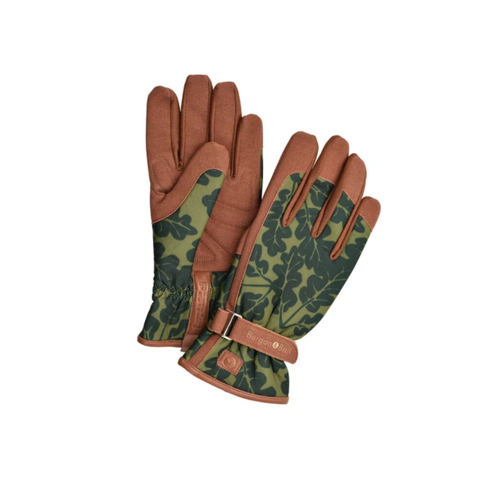 Burgon & Ball Garden Gloves Oak Leaf Moss Med/Lge