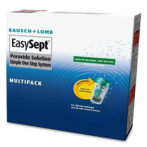 Bausch + Lomb EasySept Peroxide Solution Multipack – Simple One Step System (3 x 360 ml)