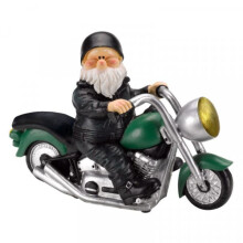 Garden Ornament Wilf Gnome on Motorbike Born To Be Wild