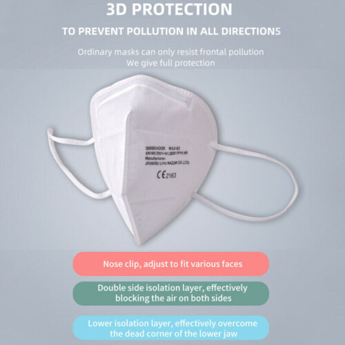 10x masques KN95, masque de protection FFP2, certifié CE 2