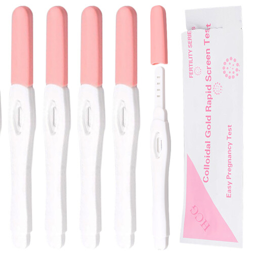 5pcs Pregnancy Fast Easy Test Strips Ultra Early Detection HCG Urine Testing Kits