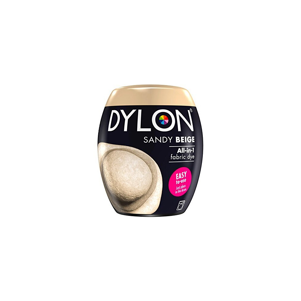 DYLON Washing Machine Fabric Dye Pod for Clothes & Soft Furnishings, 350g â Sandy Beige