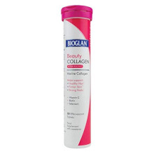 Bioglan Collagen Effervescent | 1000mg | Hydrolysed Marine Collagen | Biotin | Selenium & Vitamin C | 20 Berry Flavoured Effervescent