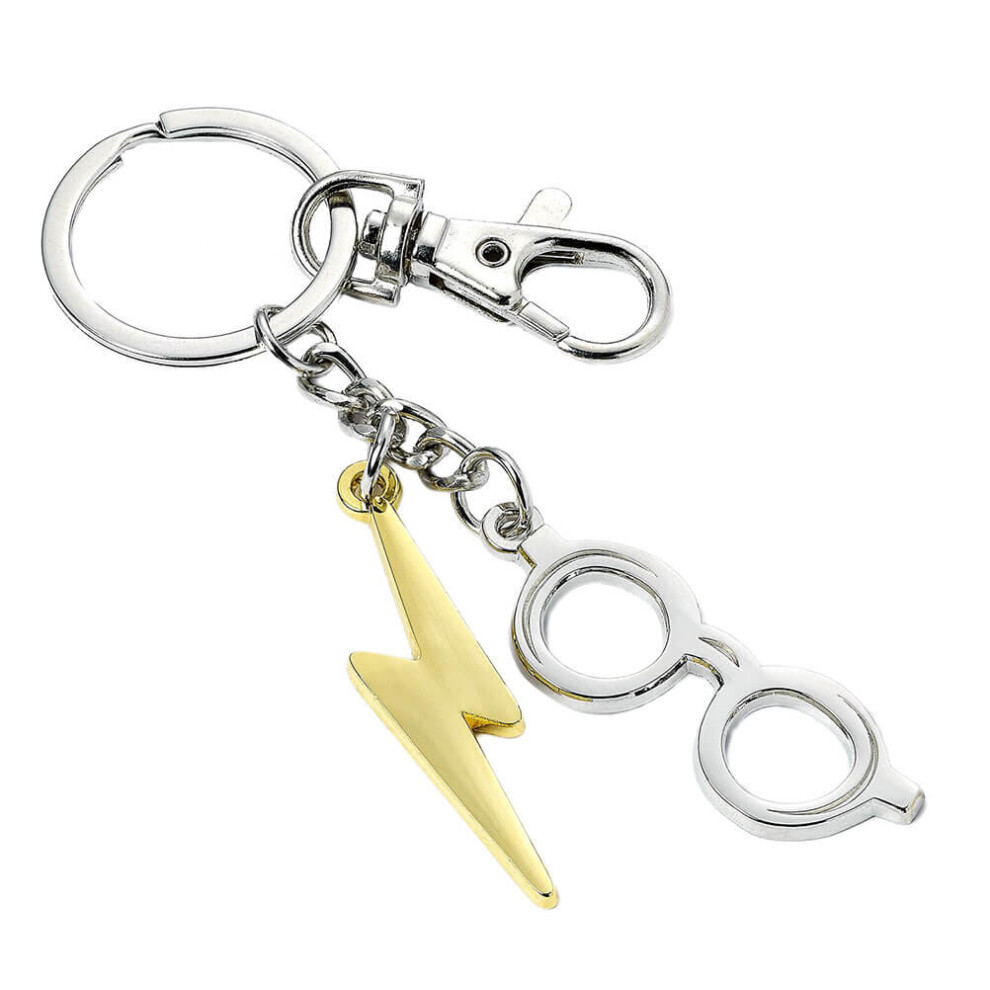 Harry Potter Glasses and Lightning Bolt Keyring