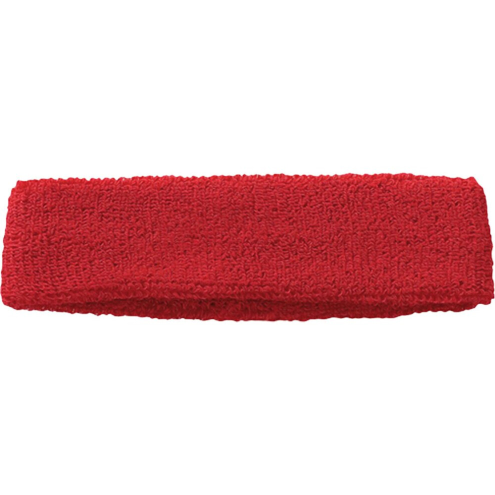 (Red) Precision Training Multi-Sport Headstrap Sweat Absorbing Multi-Colours Headbands (UK2020)