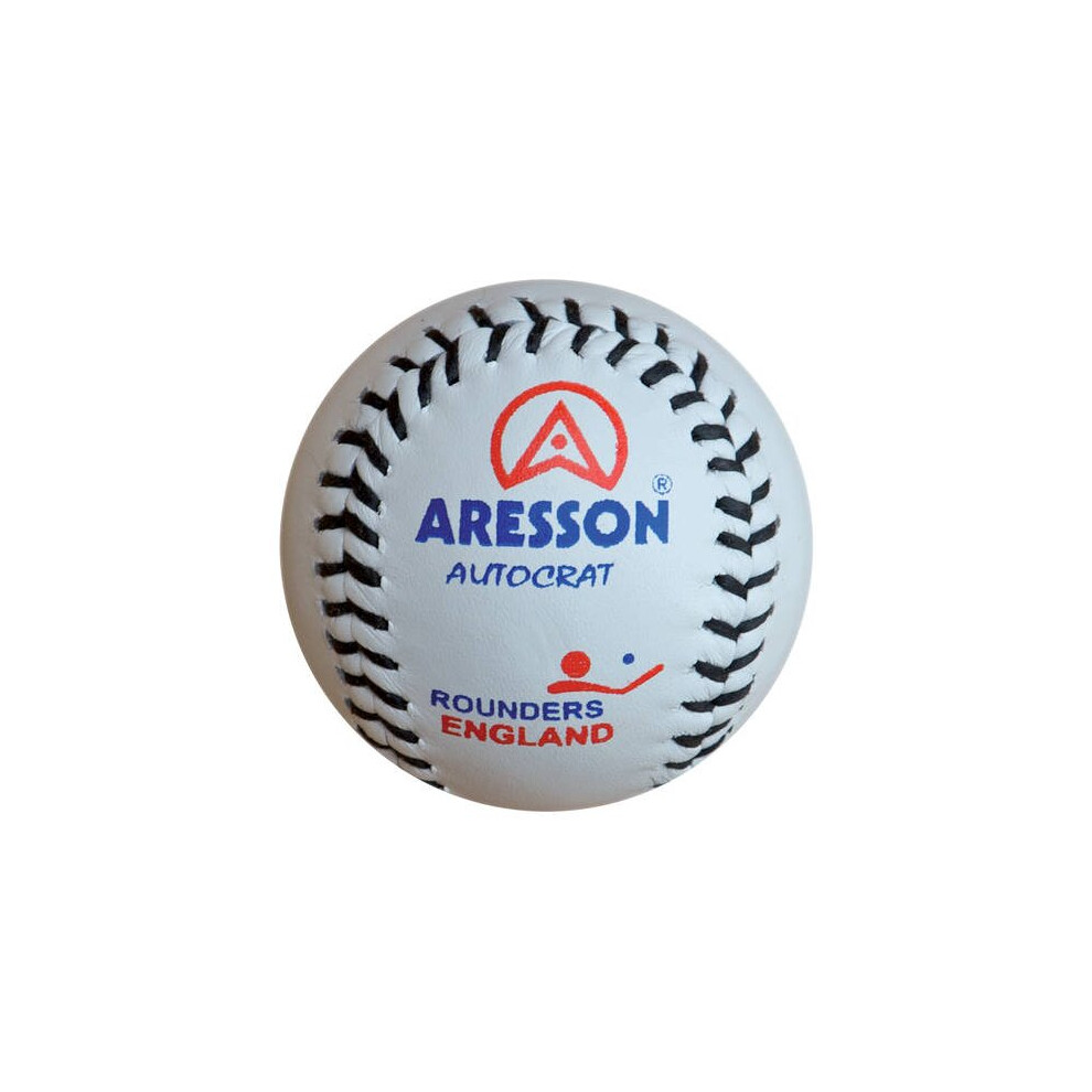 Aresson Autocrat Rounders Game Leather Competition Match Ball White (UK2020)