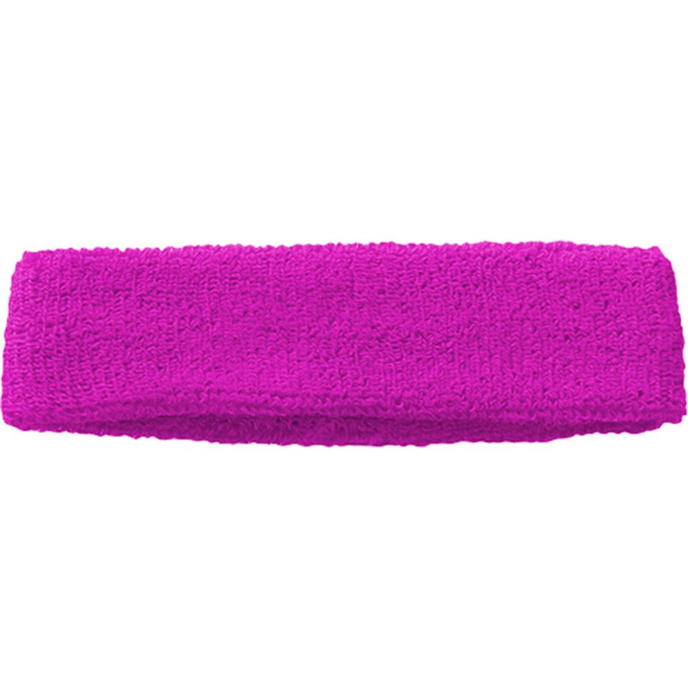 (Pink) Precision Training Multi-Sport Headstrap Sweat Absorbing Multi-Colours Headbands (UK2020)