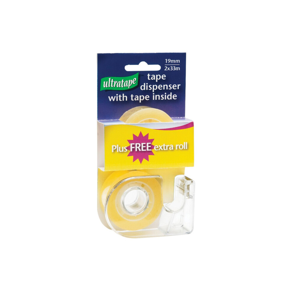 Ultratape Clear Tape & Dispenser 2X33m 5027785811961