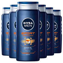 NIVEA Sport Shower Gel, 400 ml - Set of 6