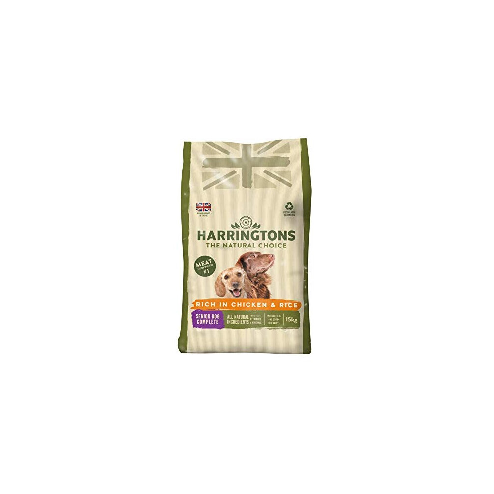 Harringtons Complete Senior Dry Dog Food Rich in Chicken & Rice 15kg