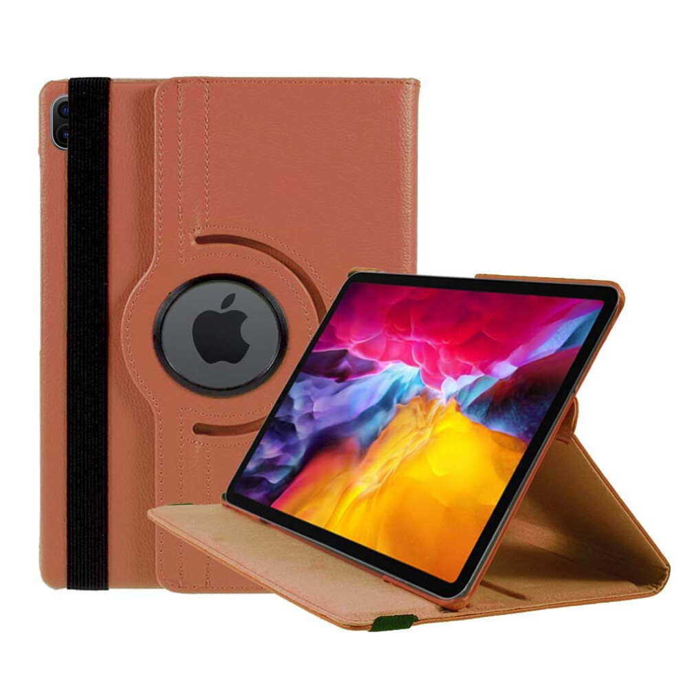 (Rose ) Case For Apple Ipad Air 10.9-Inch 2020 Pu Leather 360 Degree Rotating Cover Gold 304063156033