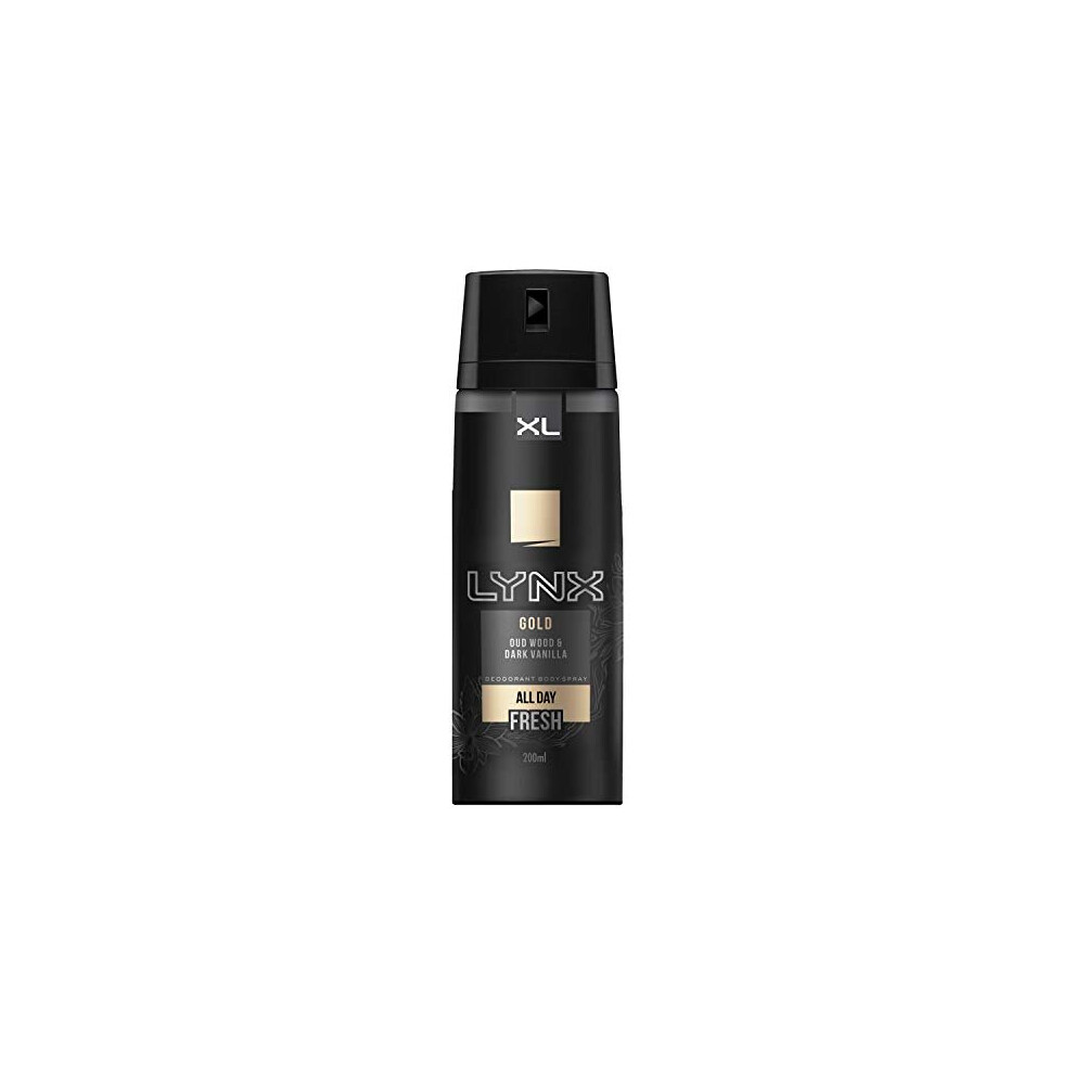 Lynx XL 48-H High Definition Fragrance Gold Body Spray Deodorant 6 Pack, 200ml - Image 6