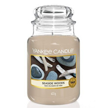 Yankee Candle Scented Candle | Seaside Woods Large Jar Candle | Burn Time: Up to 150 Hours