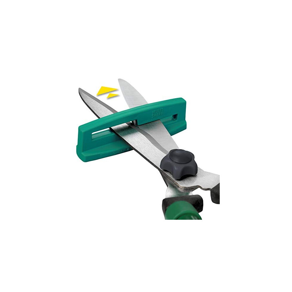 Multi-Sharp 1401 Garden Shear and Scissor Sharpener for All Types of Shears, as Well as Left and Right-Handed Scissors