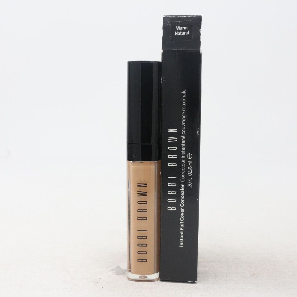 (Warm Natural) Bobbi Brown Instant Full Cover Concealer 0.2oz/6ml  New In Box