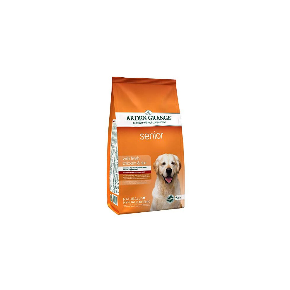 Arden Grange Adult Senior Dry Dog Food, Chicken, 2 Kg