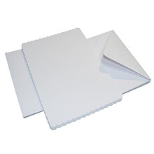 Craft UK 838 C5 Scalloped Card and Envelope pack of 25 - White