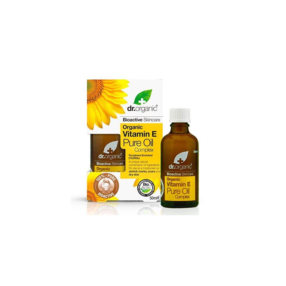 DR ORGANIC Vitamin E Pure Oil, 0.124 kg,50 ml