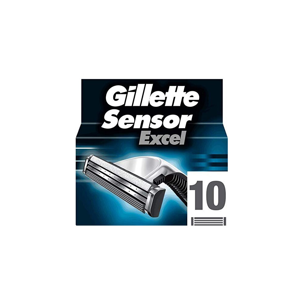 Gillette Sensor Excel Razor Blades for Men Pack of 10 Blades