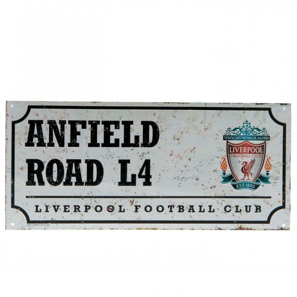 Liverpool Fc (One Size, White/Black) Street Sign