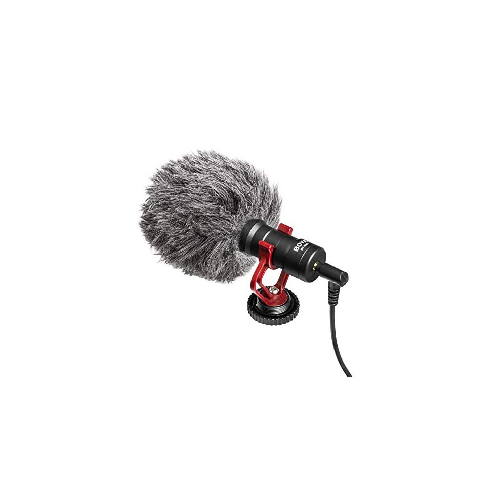 Boya By-Mm1 Compact On Camera Shotgun Video Microphone Youtube Vlogging Facebook Livestream Recording Mic For Iphone Huawei Smartphone Dji Osmo Mobil 5056020201403