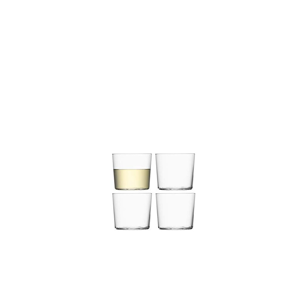 LSA International GI16 Gio Tumbler (low) 310ml Clear x 4