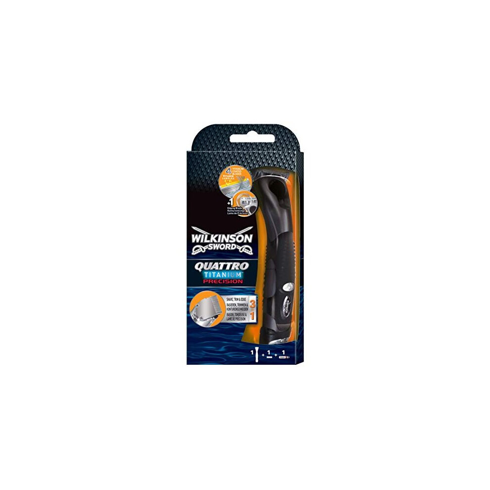 Wilkinson Sword Quattro Titanium Precision Men's Razor