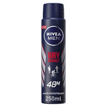 NIVEA MEN Anti-Perspirant Deodorant Spray, Dry Impact, 48 Hours Deo, 250 ml, Pack of 6