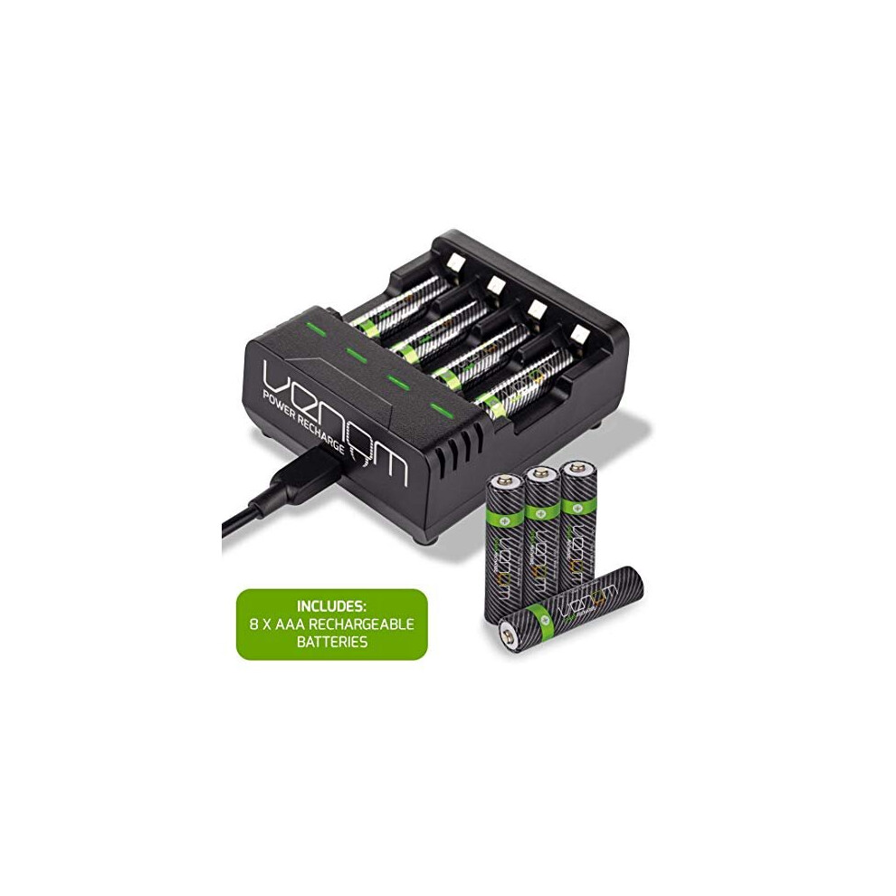 Venom Power Recharge - Charging Station Plus 8 X Aaa 800Mah Rechargeable Batteries 5031300096276