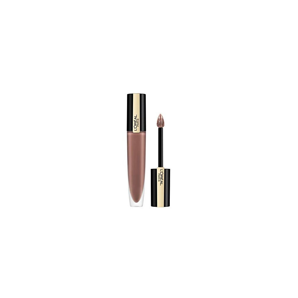 New L’oréal Paris L'oreal Paris Rouge Signature Metallic Liquid Lipstick 202 Scintillate