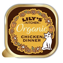 Lily's Kitchen Adult Organic Chicken Dinner Complete Wet Cat Food, 19 x 85g