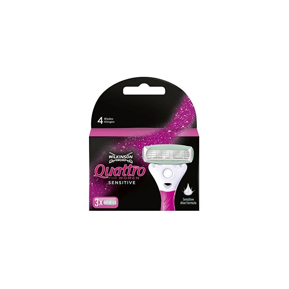 Wilkinson Sword Quattro for Women Sensitive 3 Razor Blades