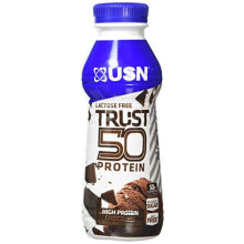 USN Trust 50, High Protein Ready to Drink with 50 g of Protein Per Protein Shake, 6 x 500 ml, Chocolate