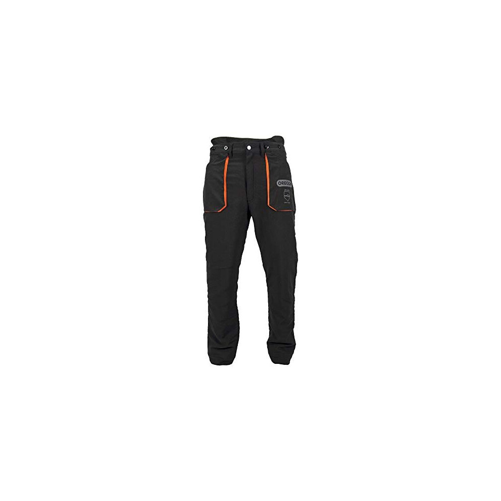 Oregon Type A Class 1 (20M/S) Yukon Protective Trouser, Lightweight Safety Chainsaw/Workwear/Outdoor Protection Trousers, Black, X-Large/54-56 (29543 5400182937296