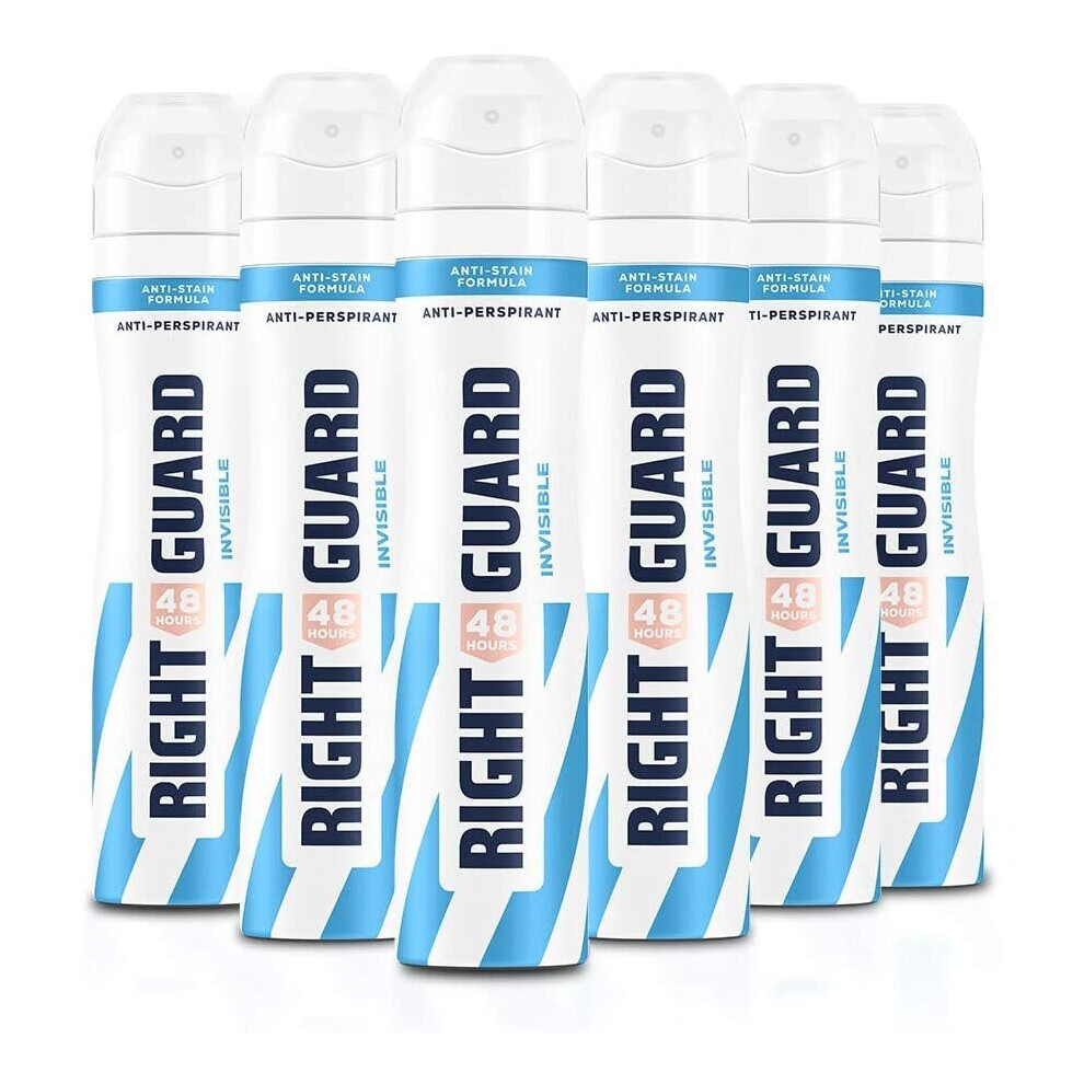 Right Guard Women Total Defence 5 Invisible 250 ml - Pack of 6
