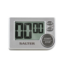 Salter Big Button Timer - Electronic Digital Kitchen Stopwatch, Memory Function, Loud Beeper, Magnetic/Self Standing, Prop on Worktop or Stick to Fri