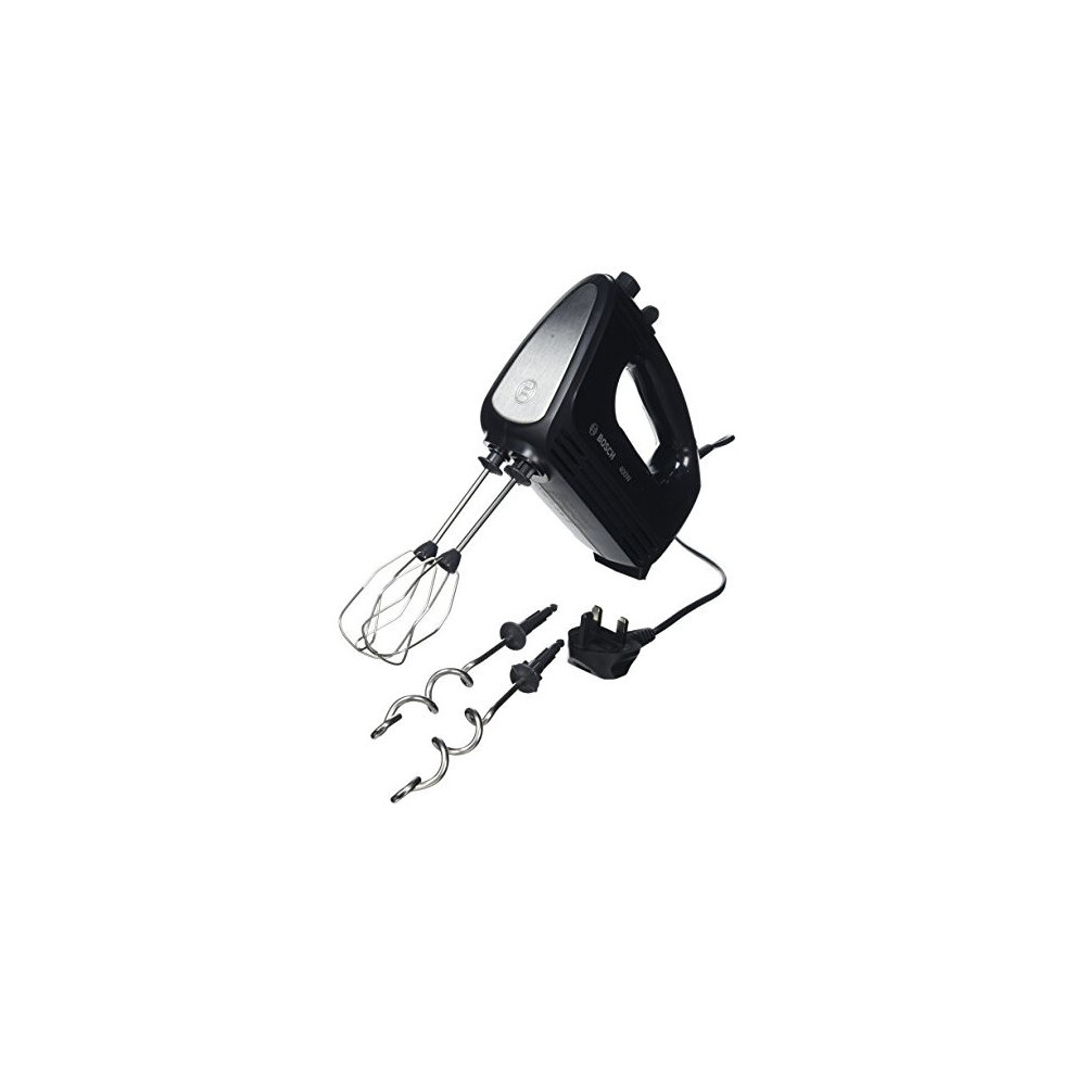 Bosch CleverMixx MFQ2420BGB Hand Mixer, Plastic, 400 W - Black/Stainless Steel