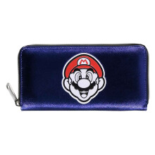 Super Mario Purse Summer Olympics Logo new Official Purple Zip Around